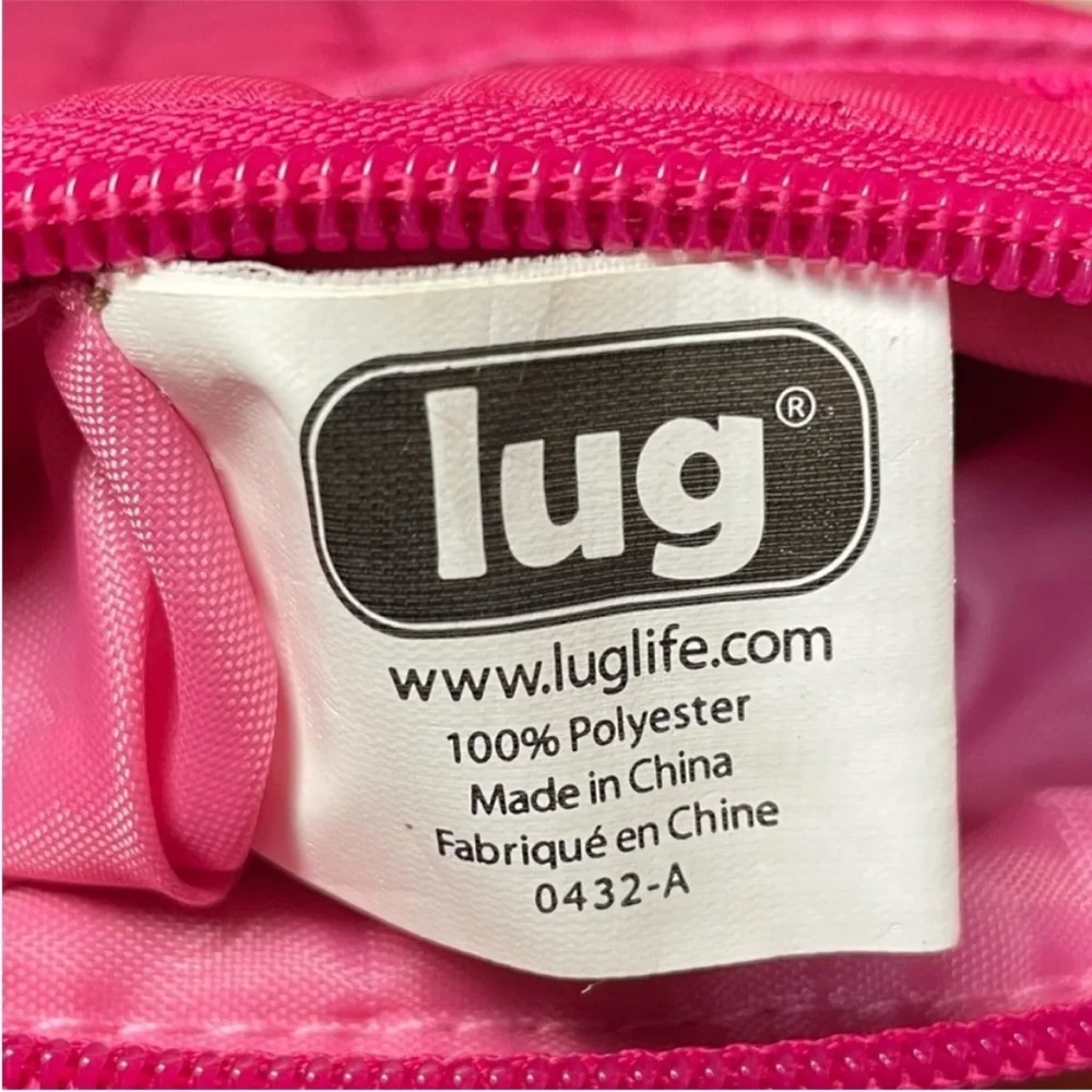 Lug Skipper Bright Pink Fuchsia Quilted Crossbody Travel Bag Purse